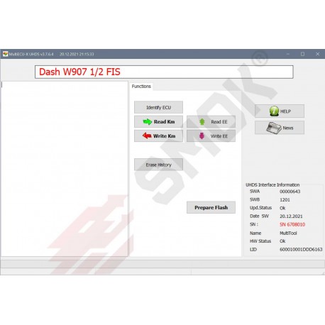 MS0015 Mercedes W907 Dashboard 1/2 FIS OBD