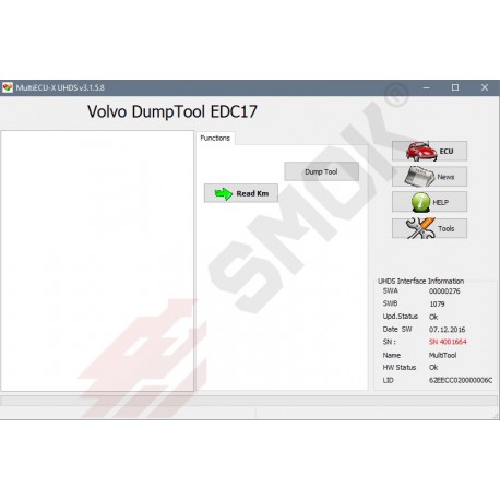 VO0011 Volvo Change KM EDC 17 Dump Tool, ABS Coding