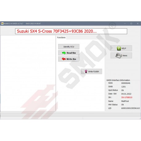 SZ0006 Suzuki Swift SX4 Cross, Vitara Denso Dashboard 2020-... OBD